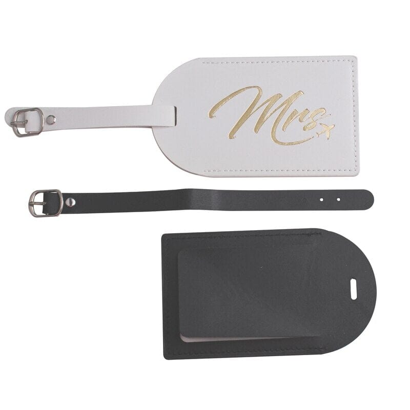 Ensemble Protège-Passeports et Étiquettes Valise Couple - Mr & Mrs