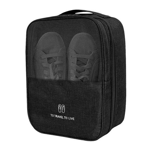 Organisateur de Chaussures de Voyage To Travel To Live (Noir)