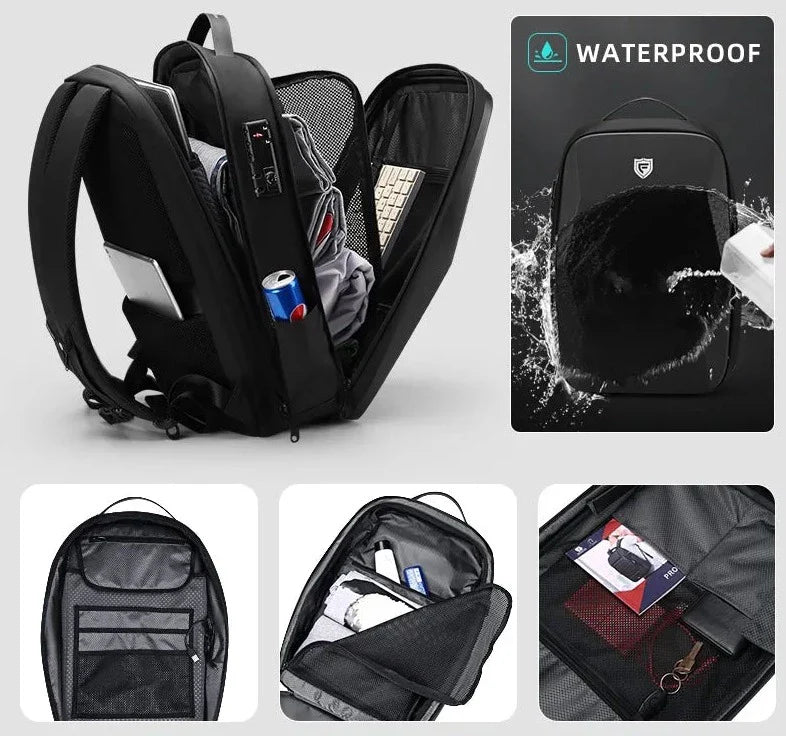 Sac à Dos Antivol Rigide (avec Port USB)