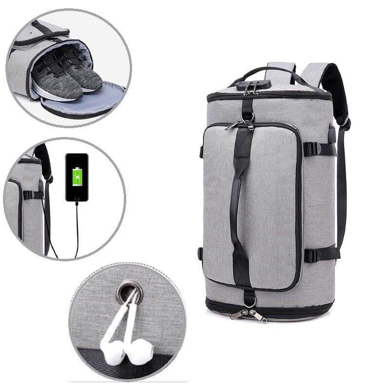Sac à Dos Voyager avec Compartiment Chaussures - Antivol & Connecté