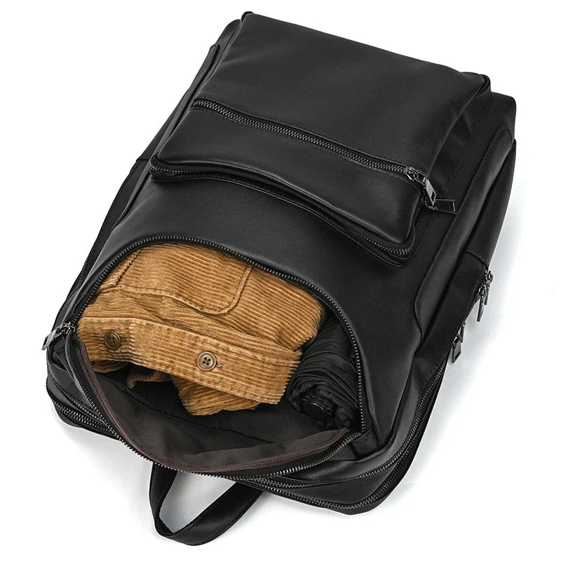Sac à Dos en Cuir pour Homme, Idéal pour Voyager