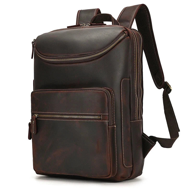 Sac à Dos en Cuir pour Homme, Idéal pour Voyager
