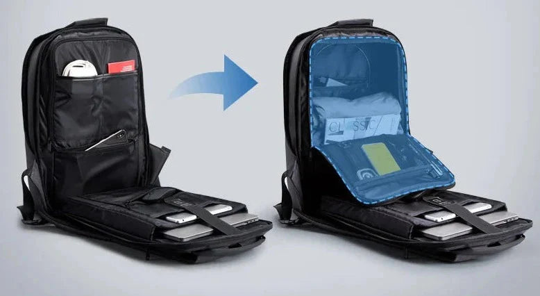 Sac à Dos Voyage Fermeture Dorsale Antivol (pour Ordinateur 15.6 Pouces)