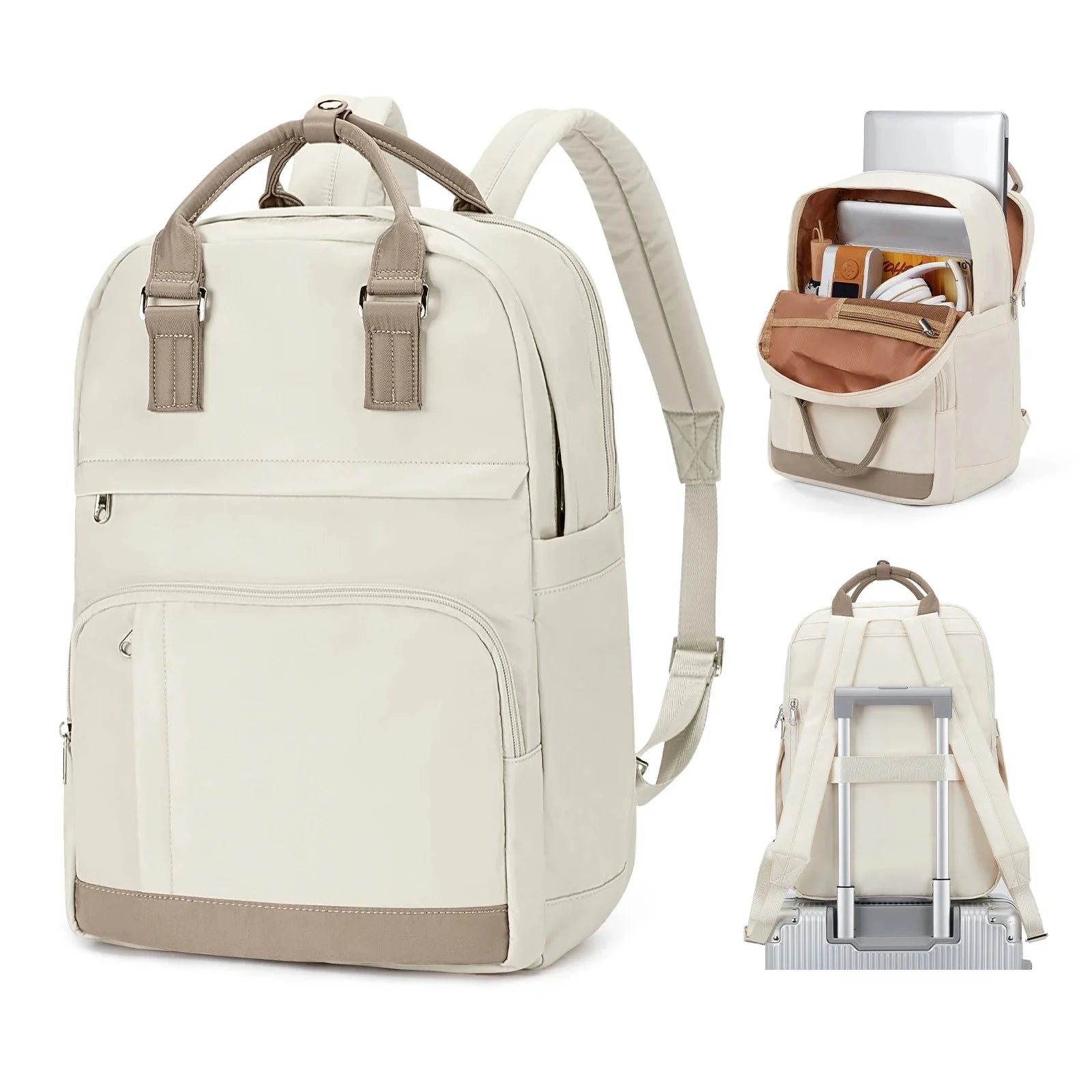 Sac à Dos Ordinateur Élégant Femme pour Voyager (15.6 Pouces)