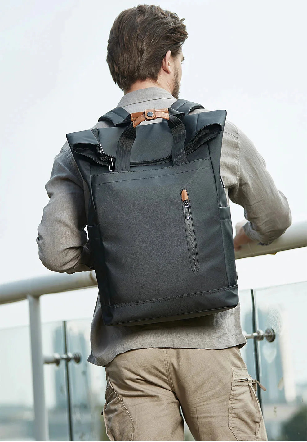 Sac à Dos Roll Top Imperméable USB Explorer