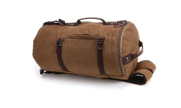 Sac à Dos Vintage Toile Canvas Convertible en Voyage
