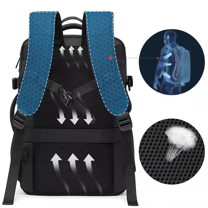 Sac à Dos de Voyage en Cabine Avion - Extensible Business (USB)