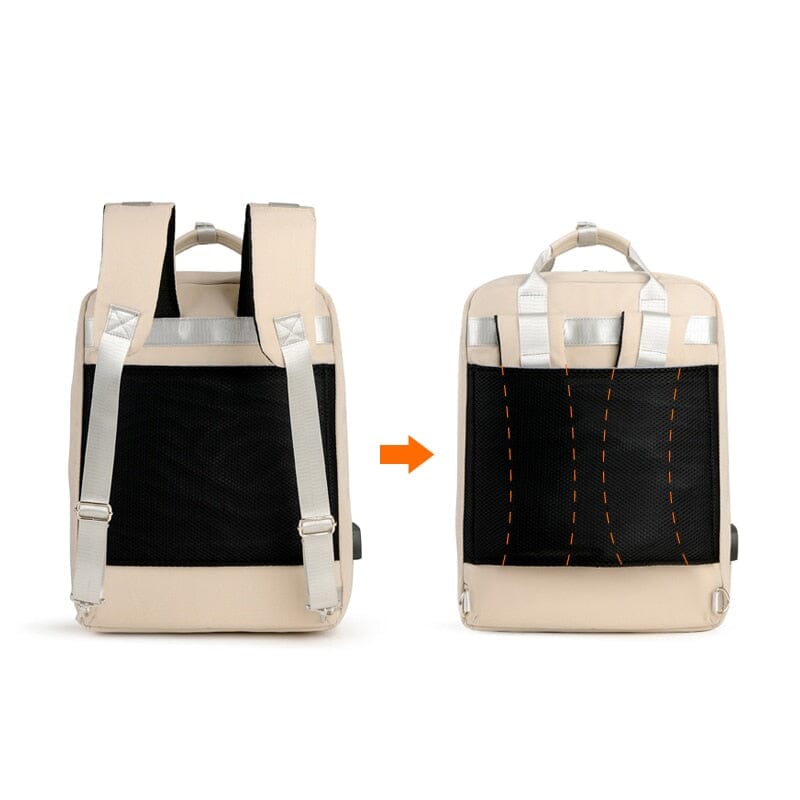 Sac à Dos de Voyage pour Femme - Avion et Compartiment USB