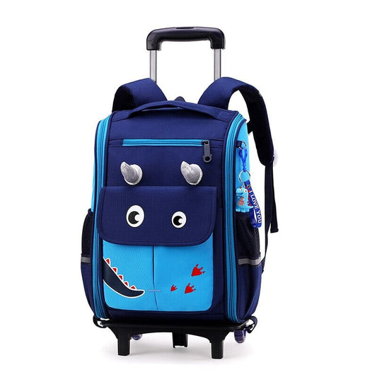 Valise à Roulettes Dinosaure - Cartable Garçon