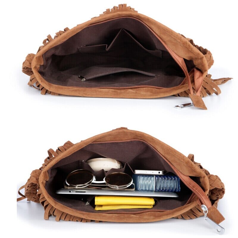Sac Bandoulière Voyage Femme Boho Frangé