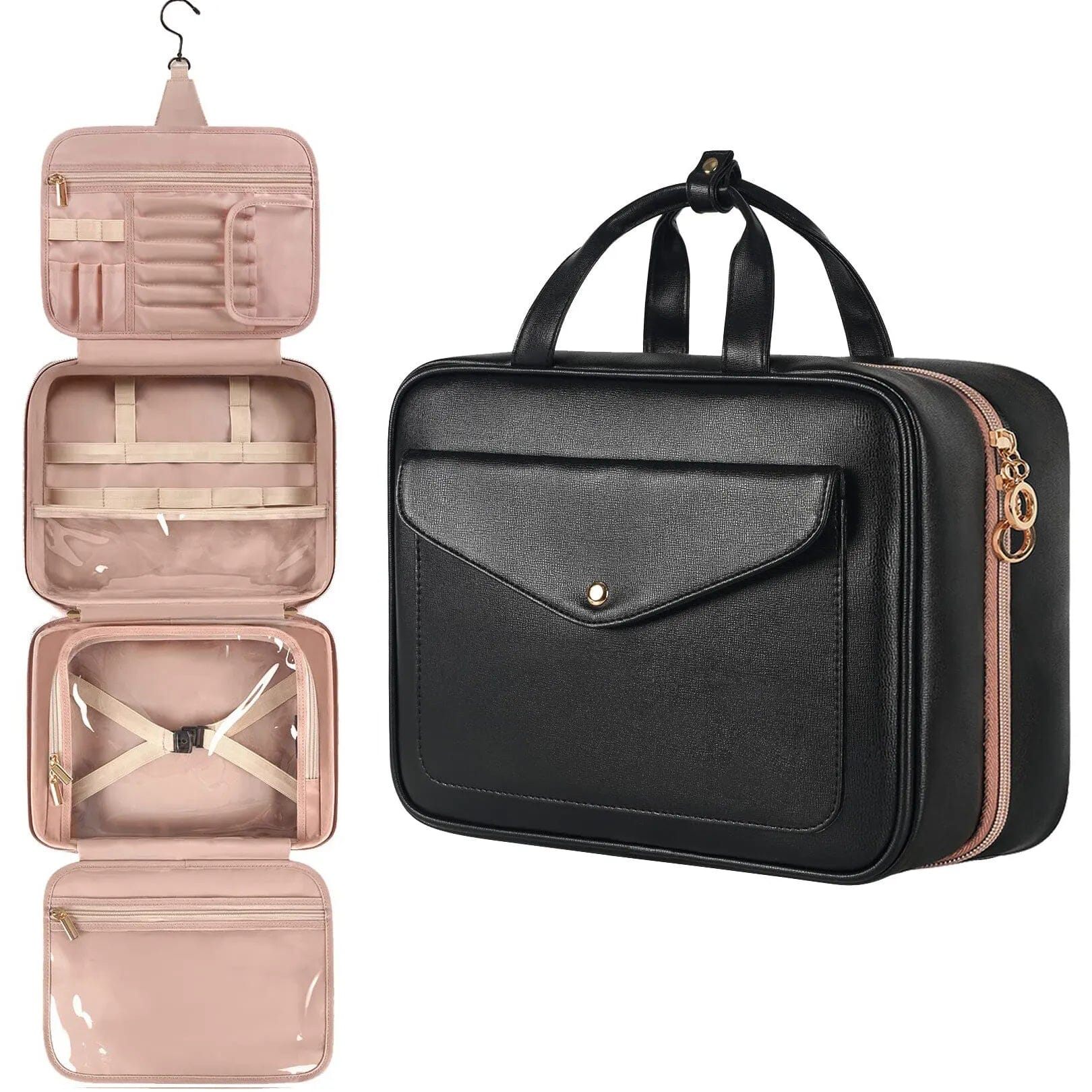 Sac de Voyage Cosmétique pour Femme - Noir