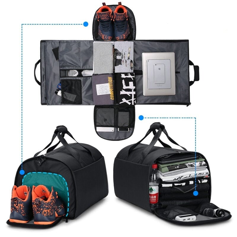 Valise Costume - Noir Bandoulière