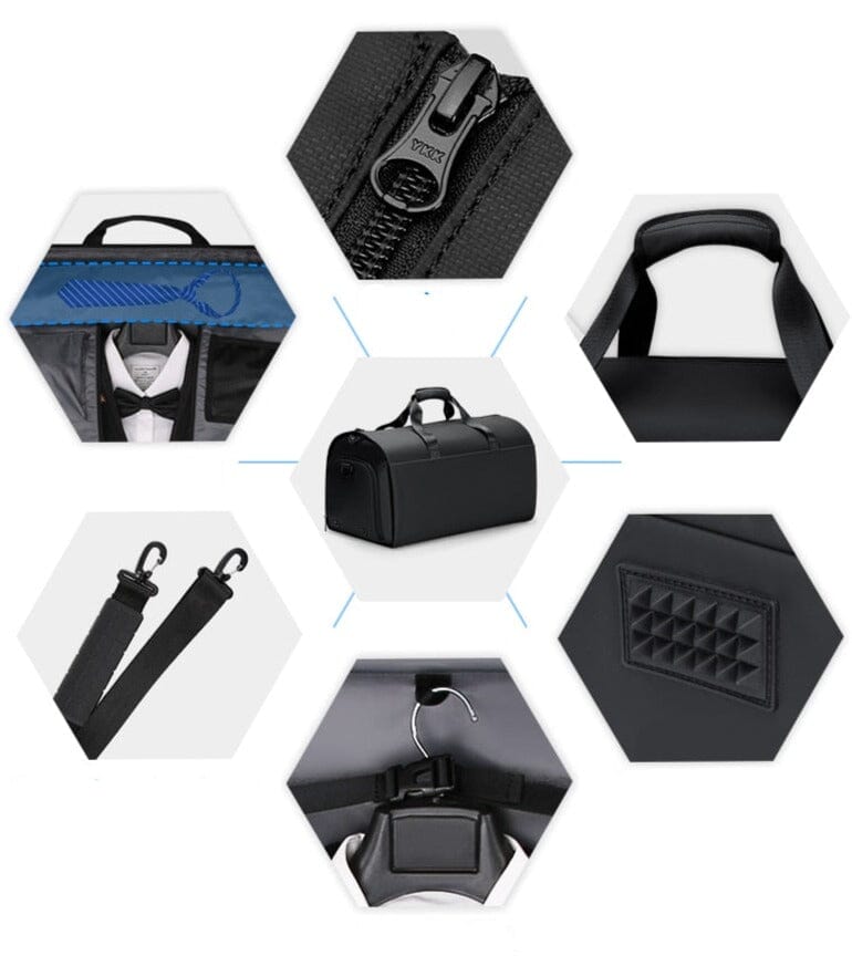 Valise Costume - Noir Bandoulière