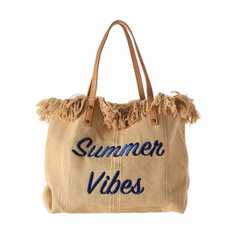 Sac de Plage Femme - Tote Bag Summer Vibes & Co