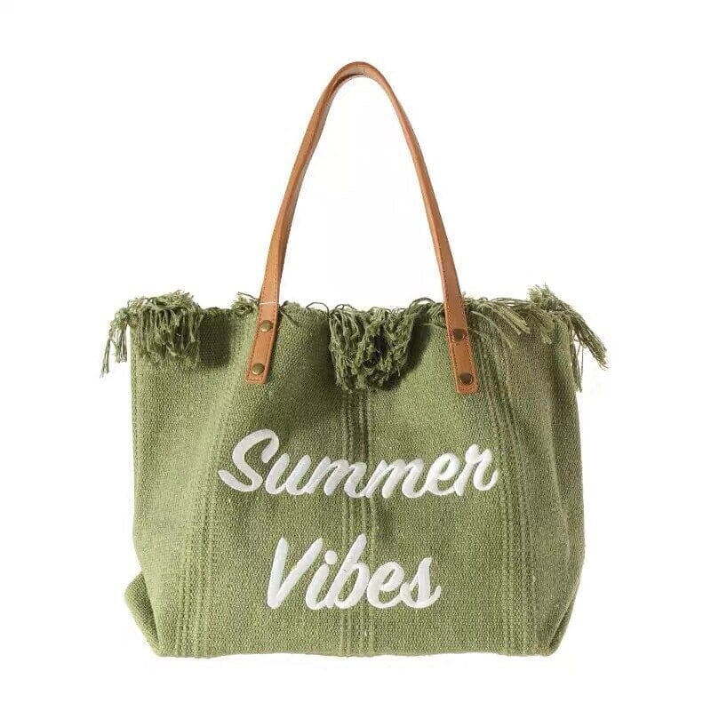 Sac de Plage Femme - Tote Bag Summer Vibes & Co