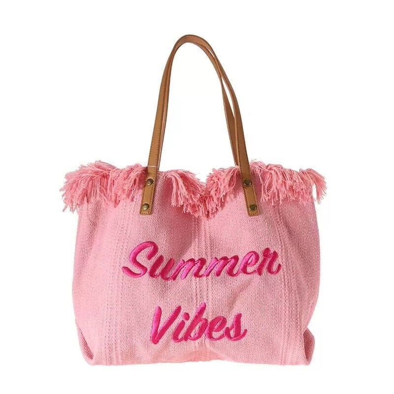 Sac de Plage Femme - Tote Bag Summer Vibes & Co