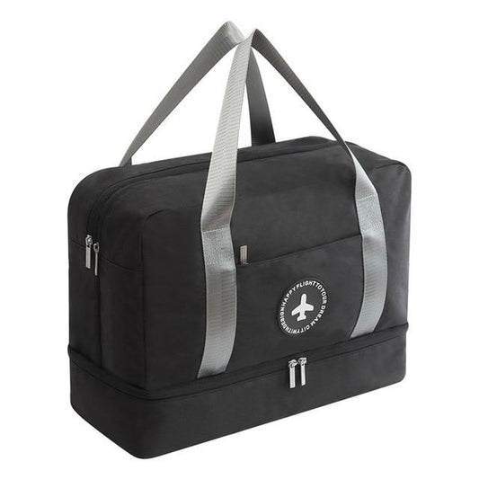 Sac de Voyage Happy Flight avec Compartiment Chaussures (Noir)