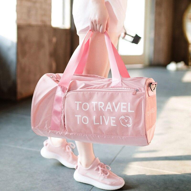 Sac de Voyage To Travel To Live - Avec Compartiment Chaussures