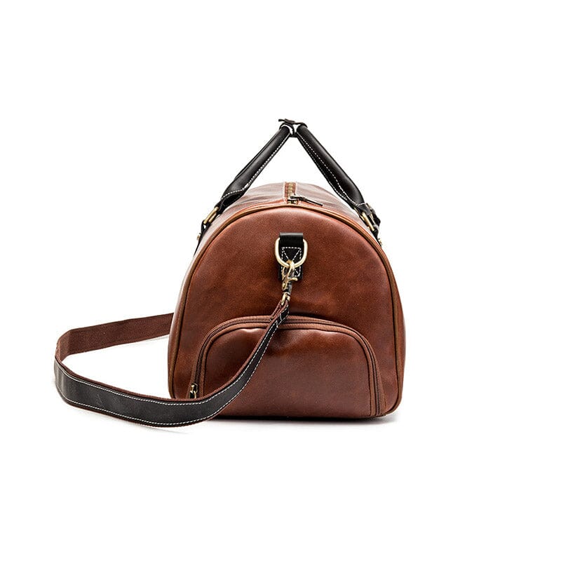 Sac de Voyage Vintage avec Compartiment à Chaussures intégré