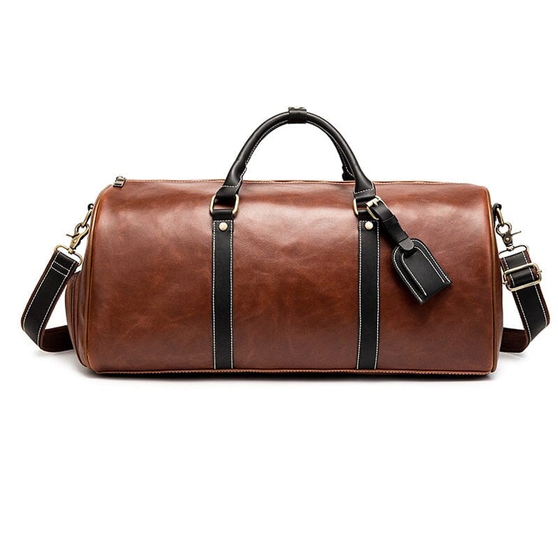 Sac de Voyage Vintage avec Compartiment à Chaussures intégré