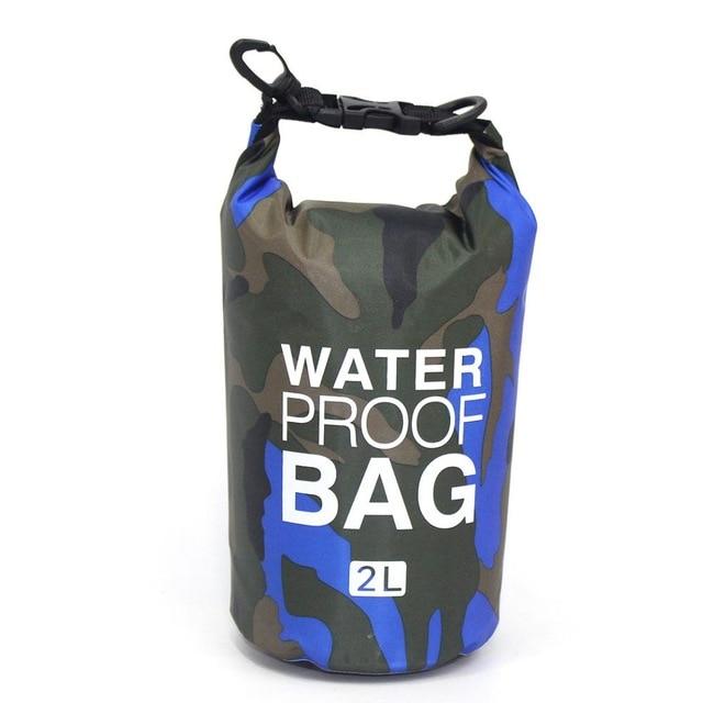 Sac de Voyage Étanche Camouflage Bleu Explorer