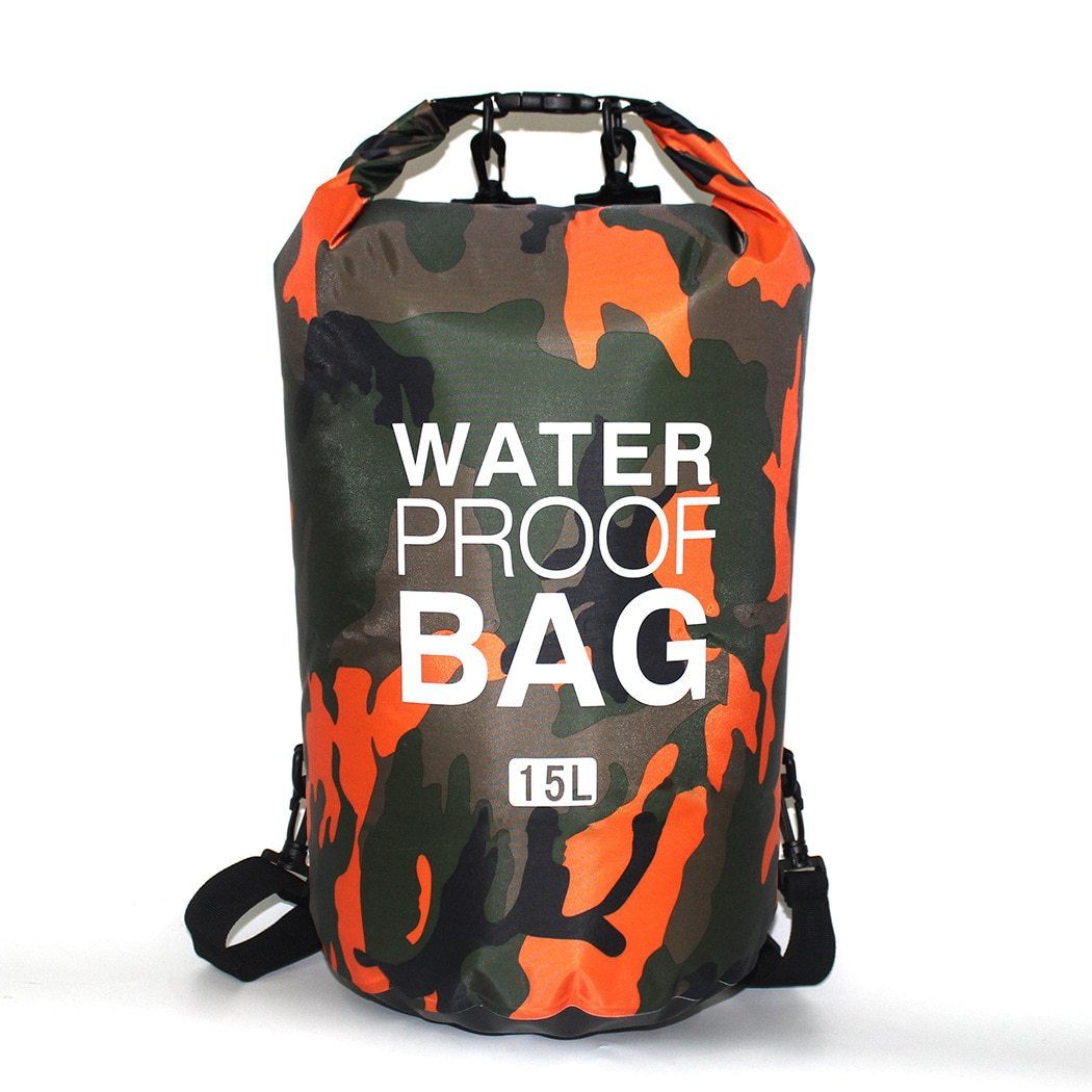 Sac de Voyage Étanche Camouflage Orange Explorer