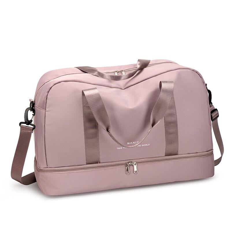 Sac de Voyage Chic Femme avec Compartiment Chaussures - Rose