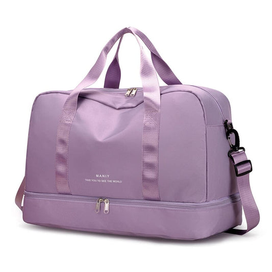 Sac de Voyage pour Femme avec Compartiment Chaussures - Violet