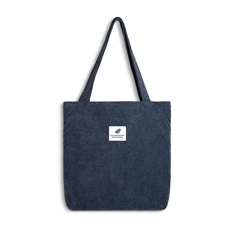 Sac de Voyage Femme en Velours Côtelé
