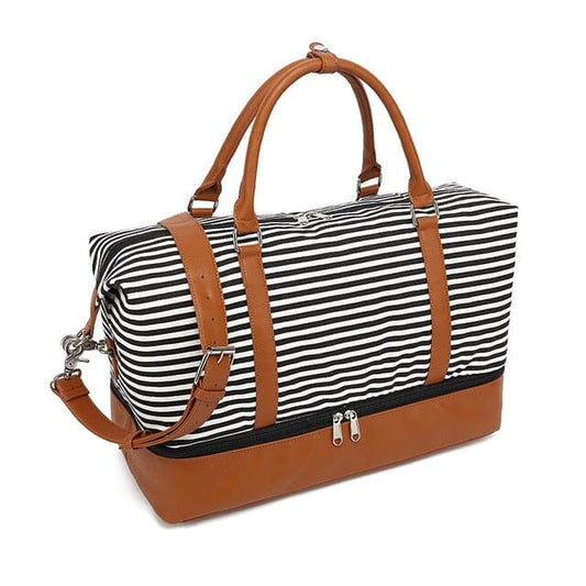 Sac de Voyage Femme Week-End - Rayures en Mer