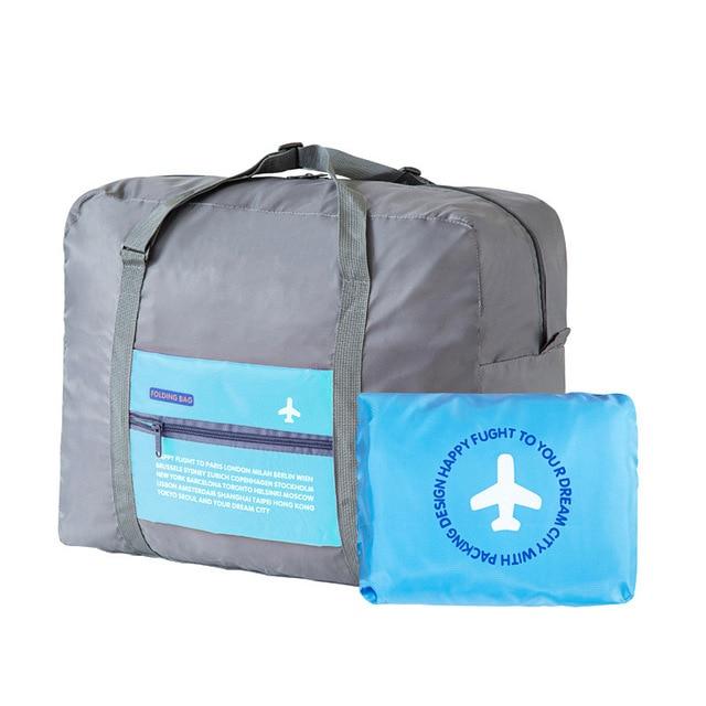 Sac de Voyage Pliable Happy Flight (Bleu)