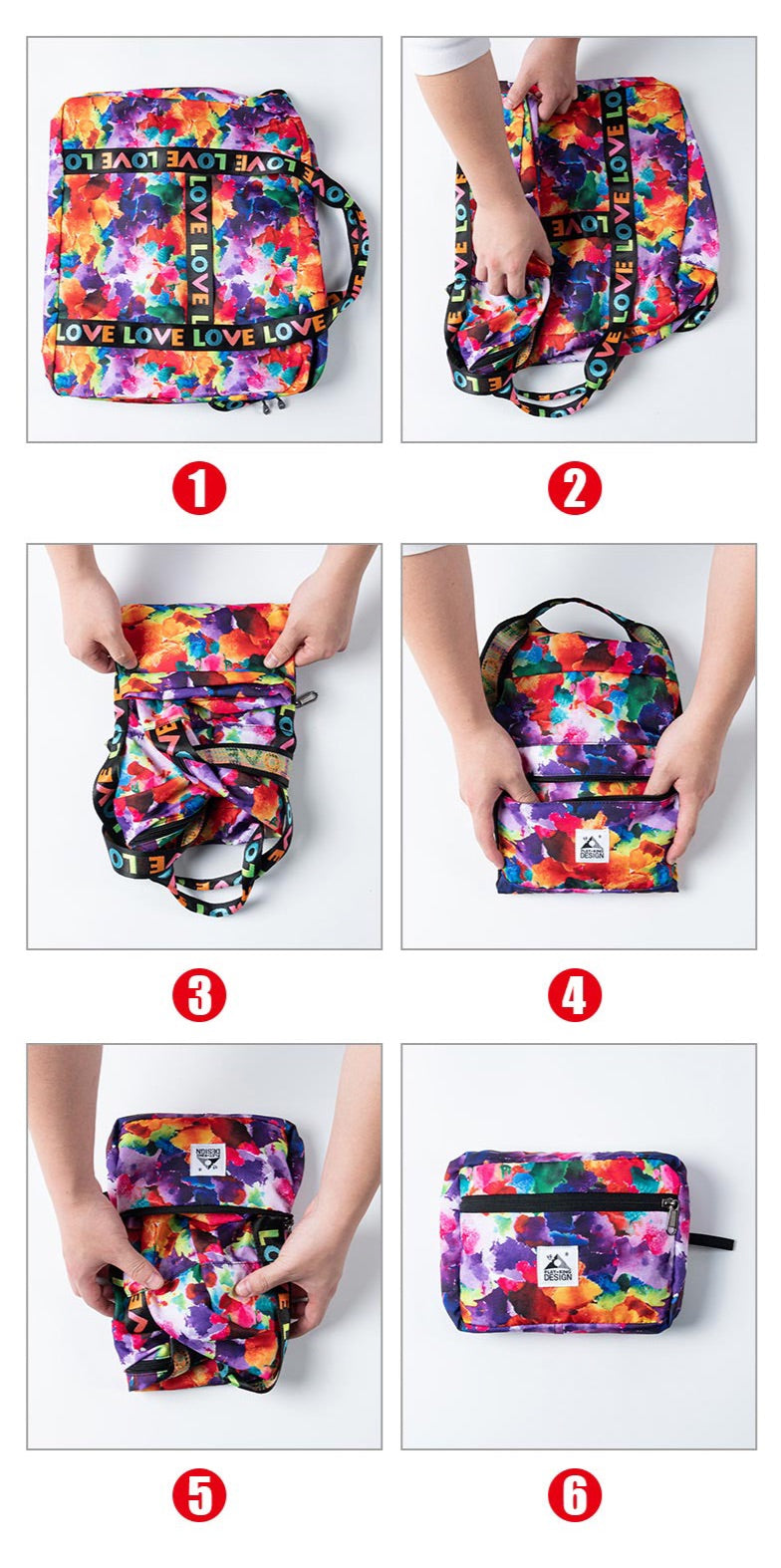 Sac de Voyage Pliable - Voyagez avec Amour