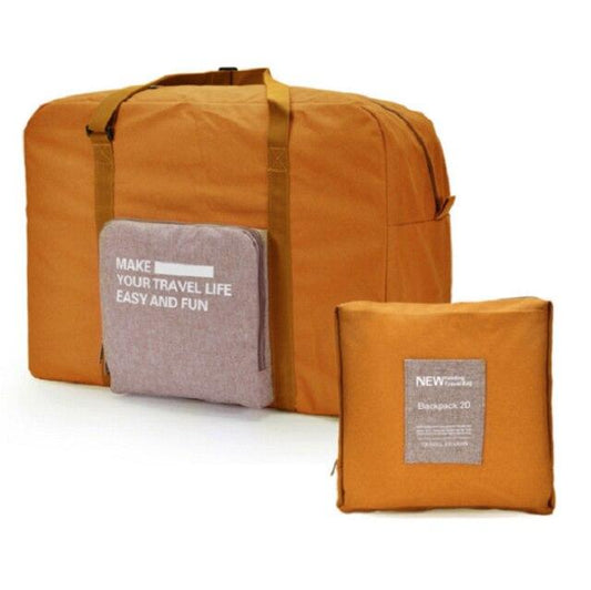 Sac de Voyage Pliable - Facilitez et Amusez votre Vie de Voyage (Camel)