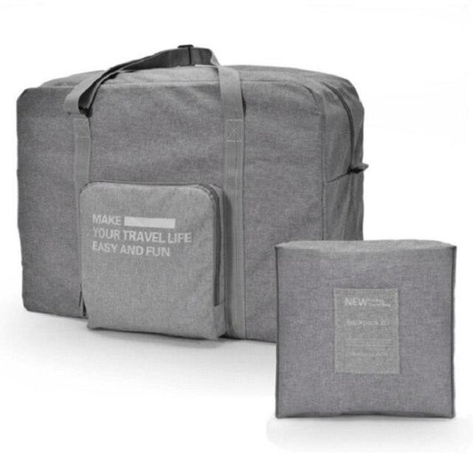 Sac de Voyage Pliable - Facilitez et Amusez votre Vie de Voyageur (Gris)