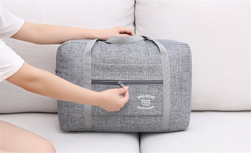 Sac de Voyage Pliable - Exploration au Vent et à l'Écume