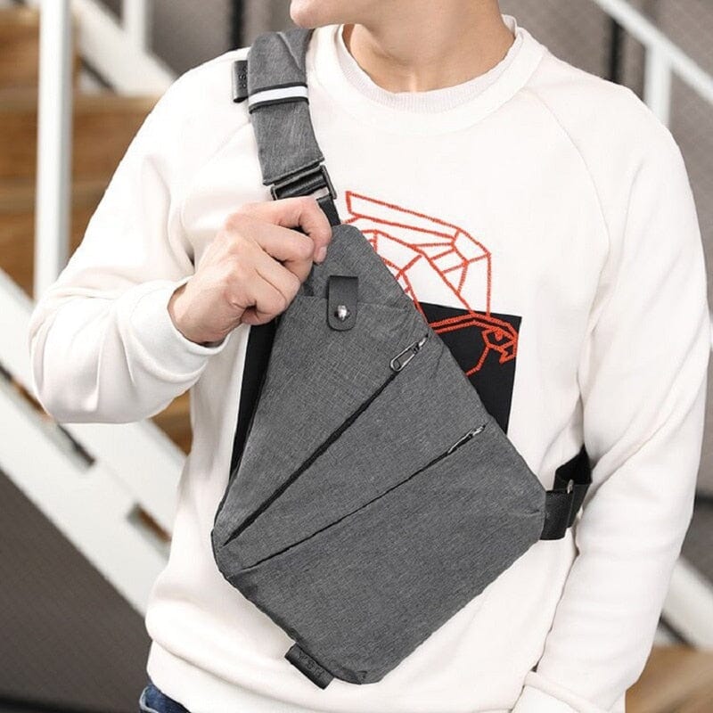 Sac de Voyage Poitrine Homme Antivol en Nylon
