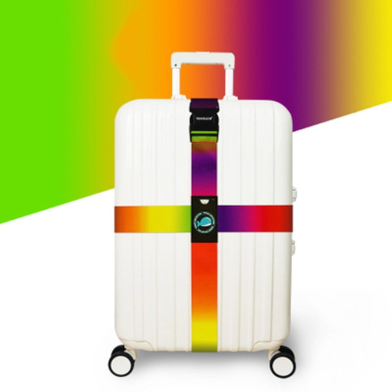 Sangle pour Valise Arc-en-ciel - Explorez le Monde en Couleurs