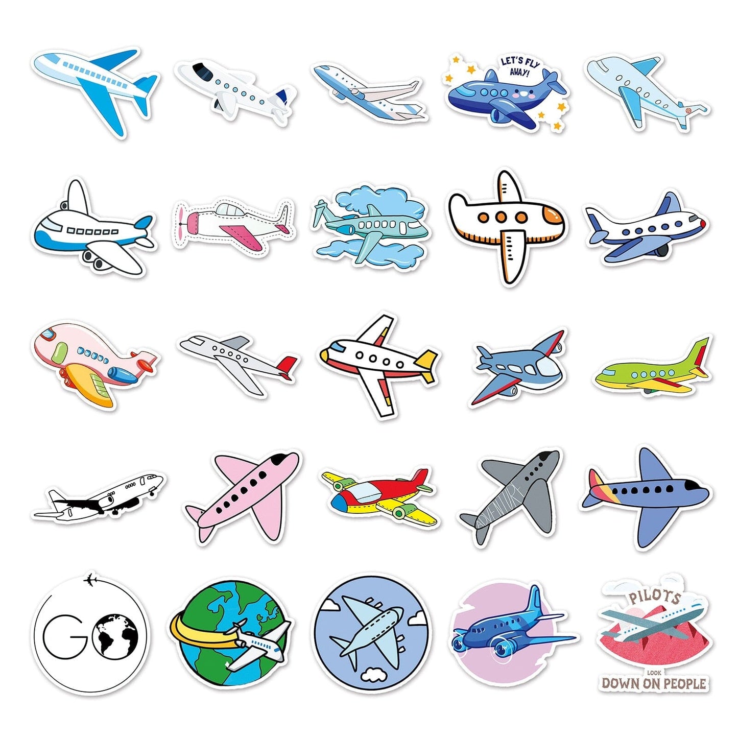 Stickers Valise - Jetset (Pack de 50)