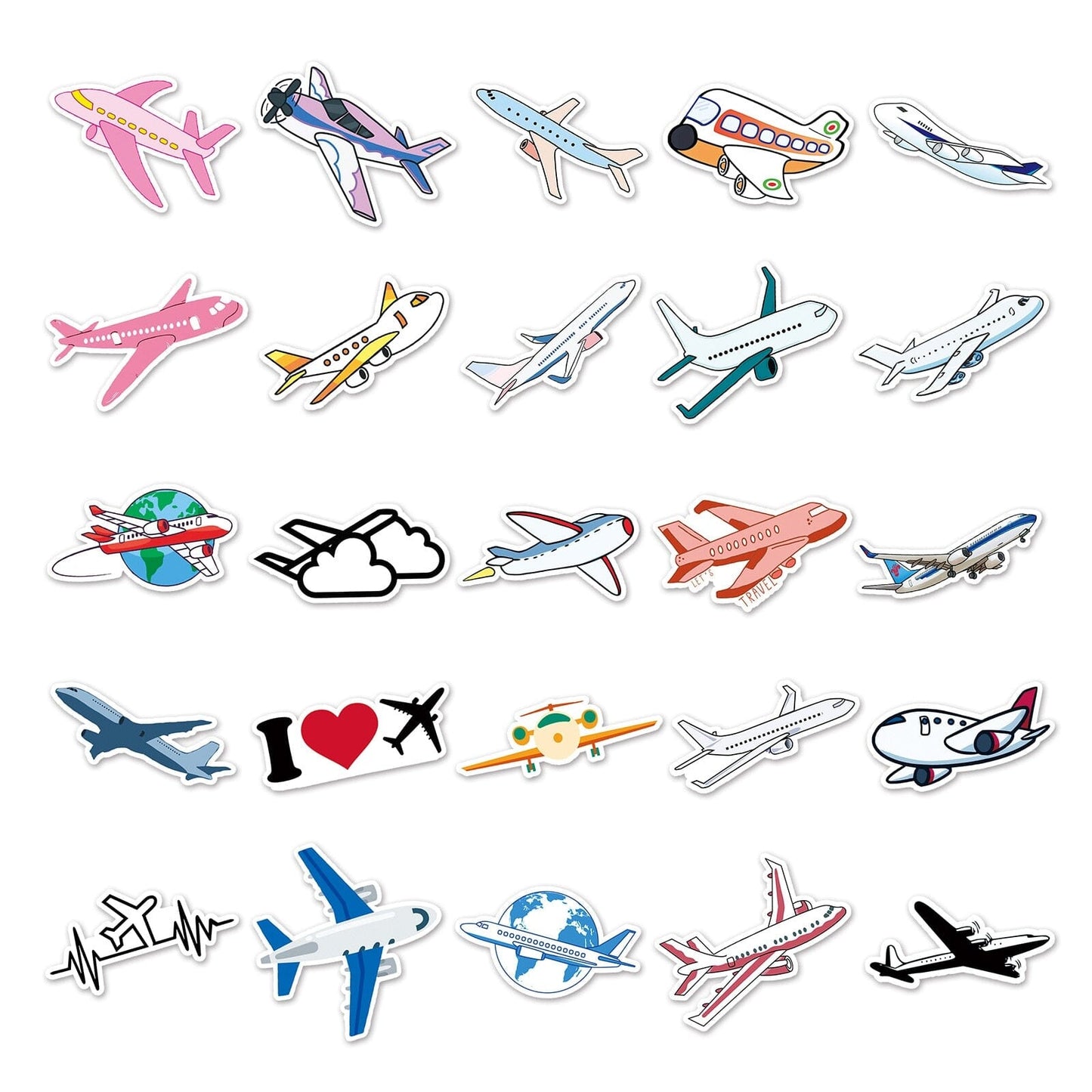 Stickers Valise - Jetset (Pack de 50)