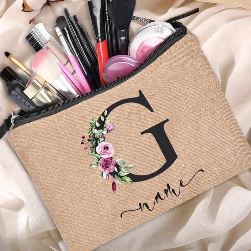 Trousse de Maquillage Personnalisée - Le Monde à mes Pieds