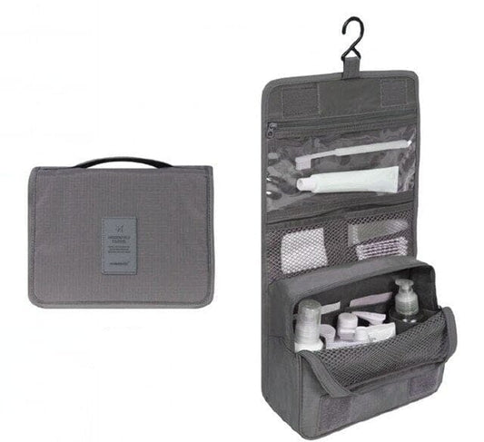 Trousse de Toilette de Voyage à Suspendre - Grise