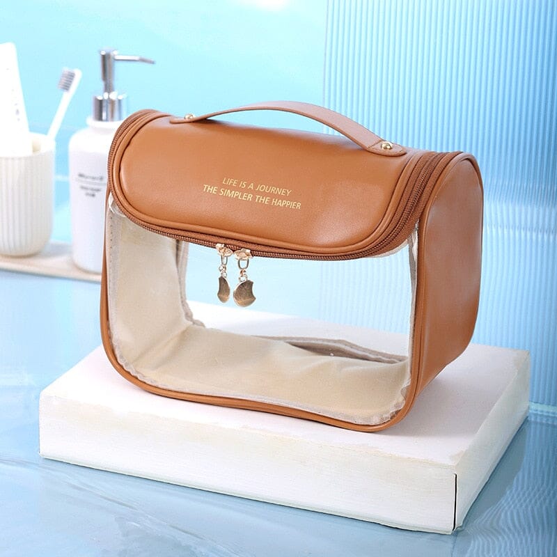 Trousse de Toilette à Suspendre Femme - Exclusivement Voyage & Transparente