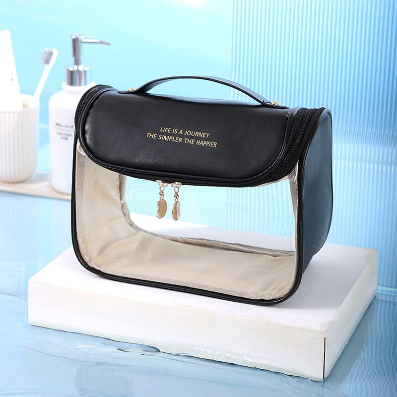 Trousse de Toilette à Suspendre Femme - Exclusivement Voyage & Transparente