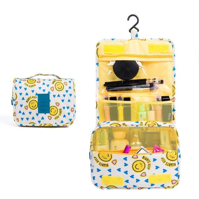 Trousse de Toilette de Voyage - Smiley Trip (Jaune)