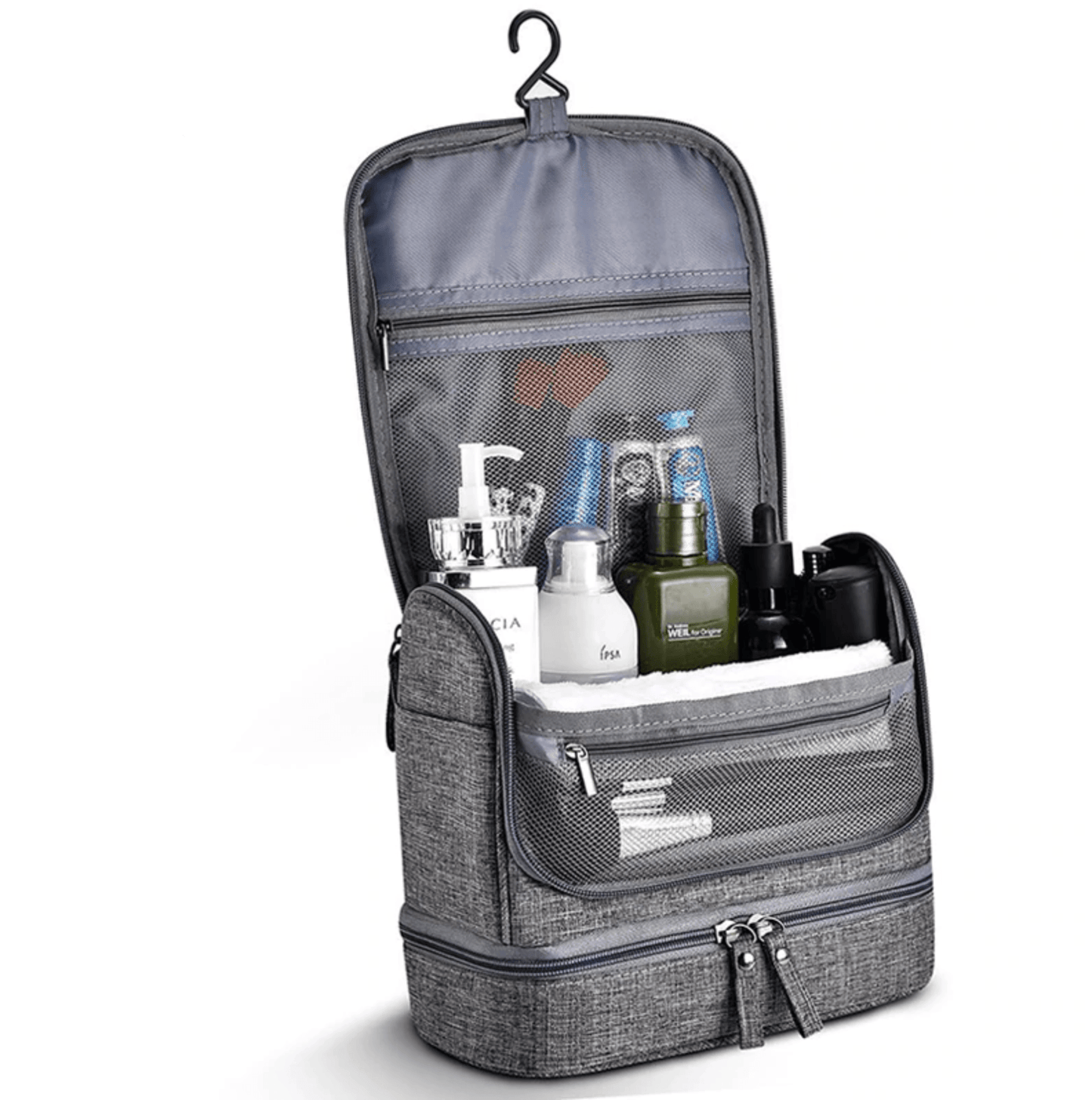 Trousse de Toilette de Voyage - Voyage Essentials (Grise)