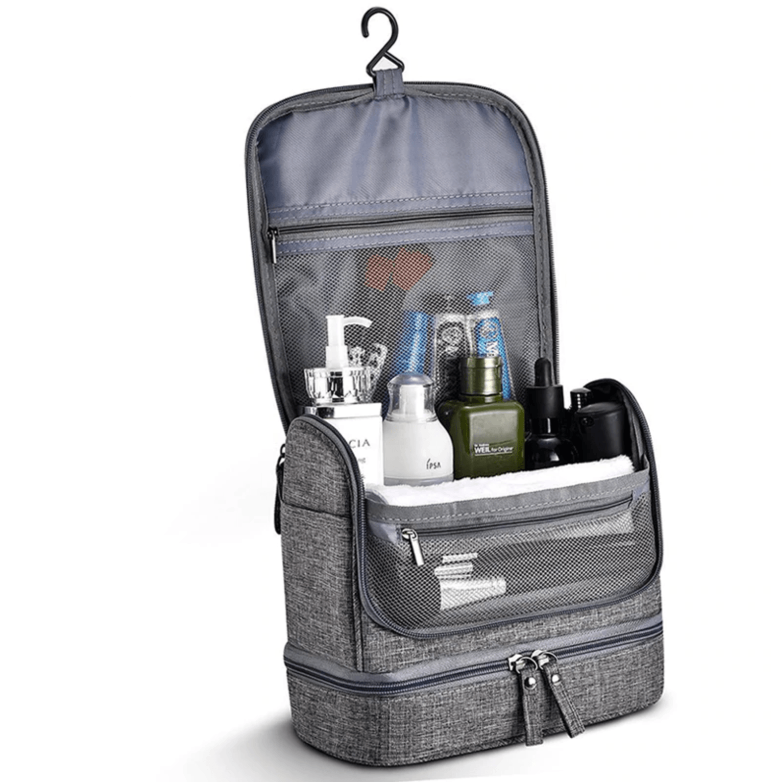 Trousse de Toilette de Voyage - Voyage Essentials (Grise)