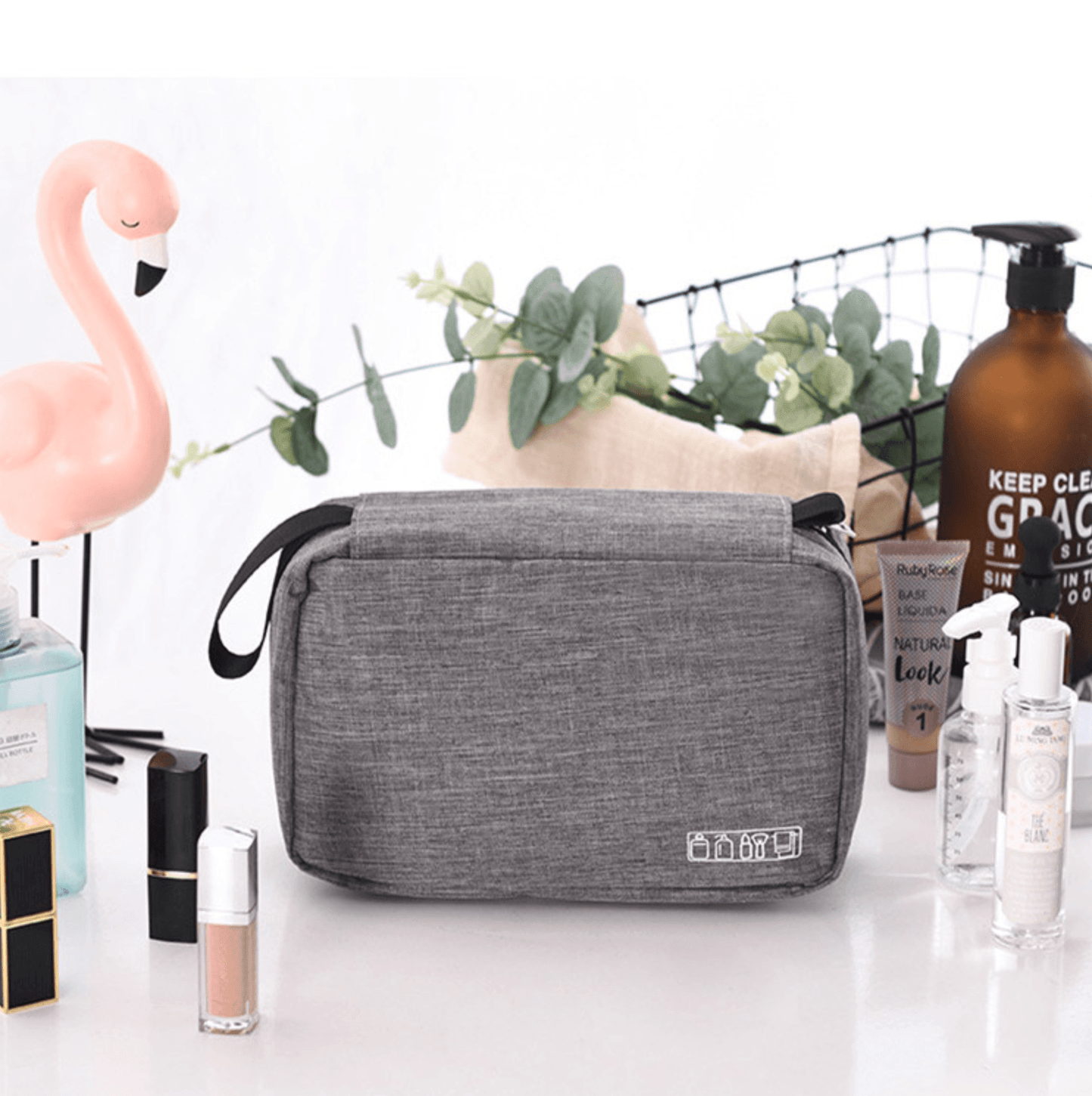 Trousse de Toilette de Voyage TravelBasics (Grise)
