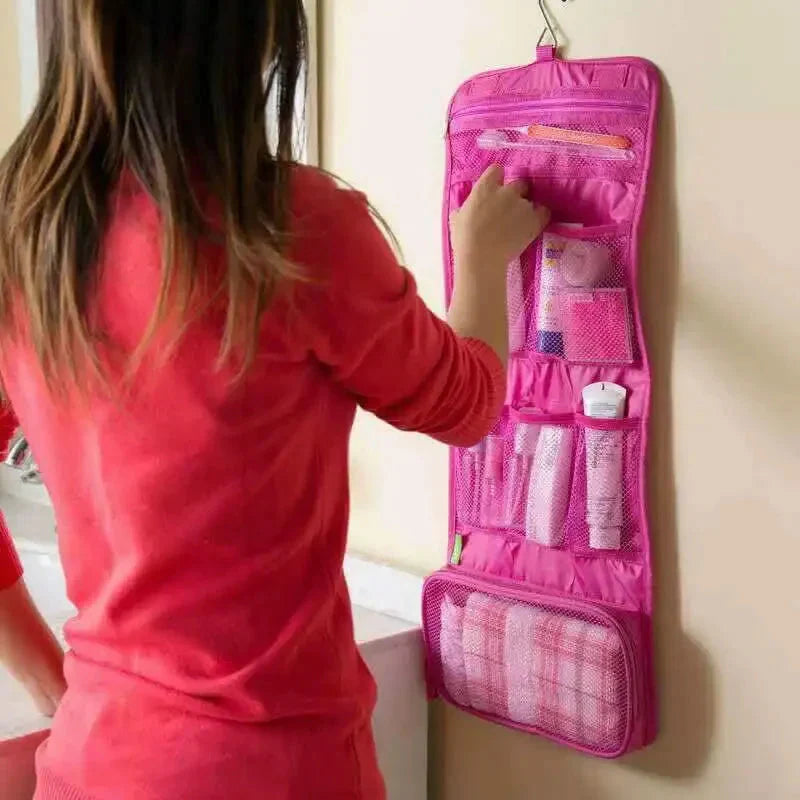 Trousse de Toilette Dépliante à Suspendre - Évasion Beauté