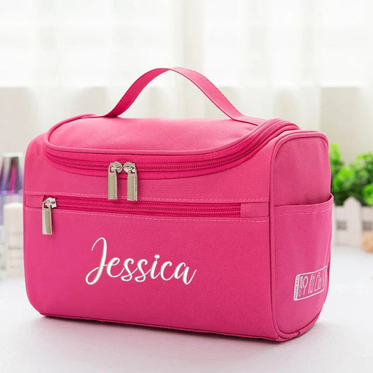 Trousse de Toilette Personnalisée Prénom - Féminine (Rose)