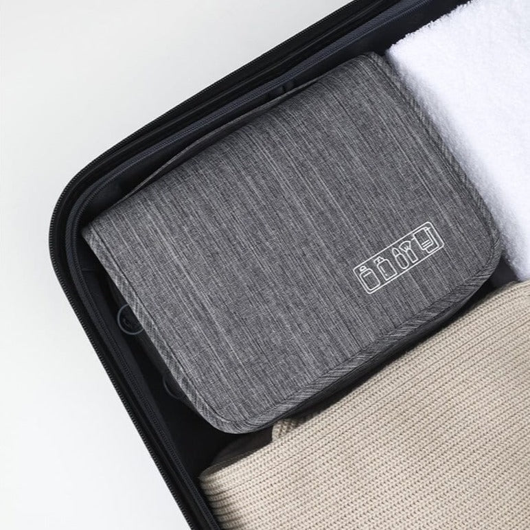 Trousse de Toilette Voyage à Suspendre TravelBasics (Gris)